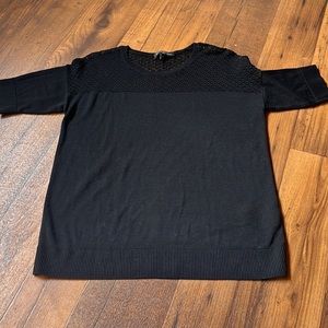 SOFT short sleeve Banana Republic knit sweater - lacey, fall, classy, office